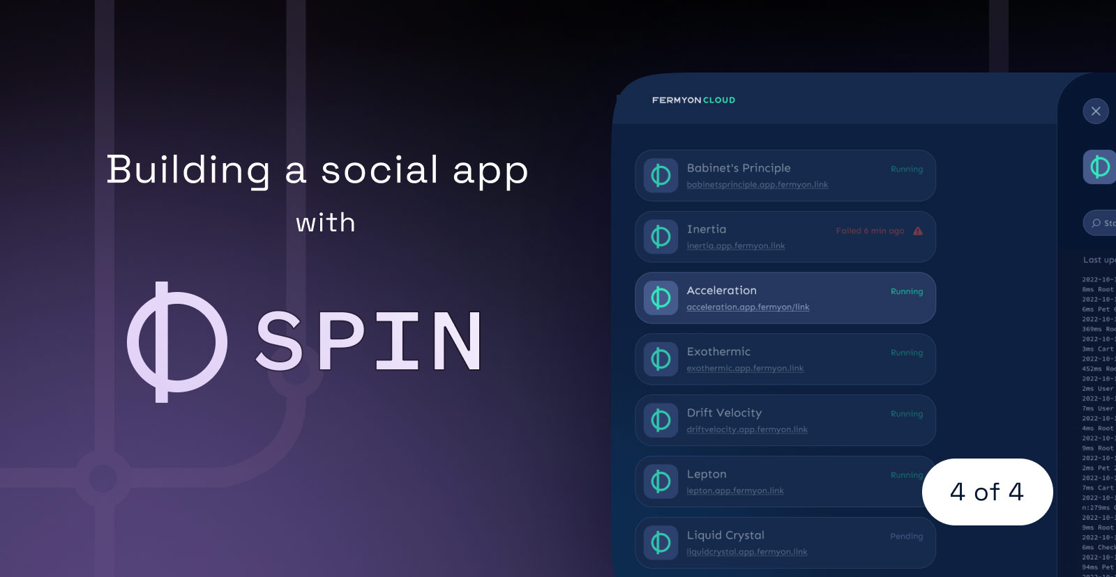 Building a social app with Spin (4/4): Key-Value storage and Fermyon Cloud
