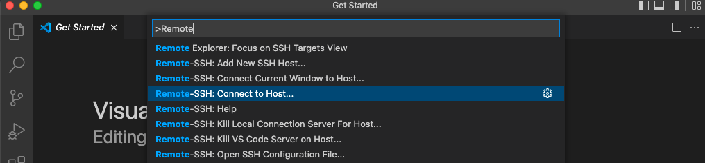 Connect to the Remote Host with SSH