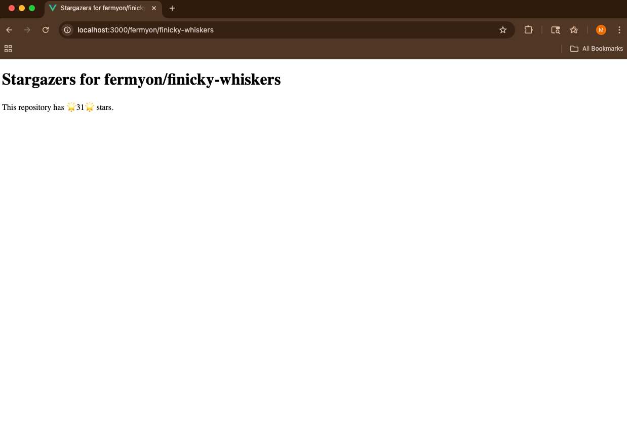 Simple HTML rendered by Spin app