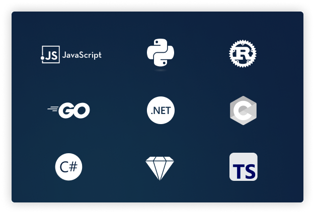 Spin SDKs are available in Rust, Go and .NET. And all WASI-compatible languages are supported.