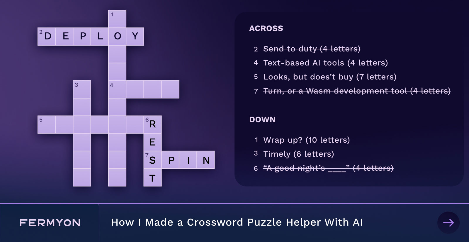 Savvy Silicon: How I Made a Crossword Puzzle Helper With AI