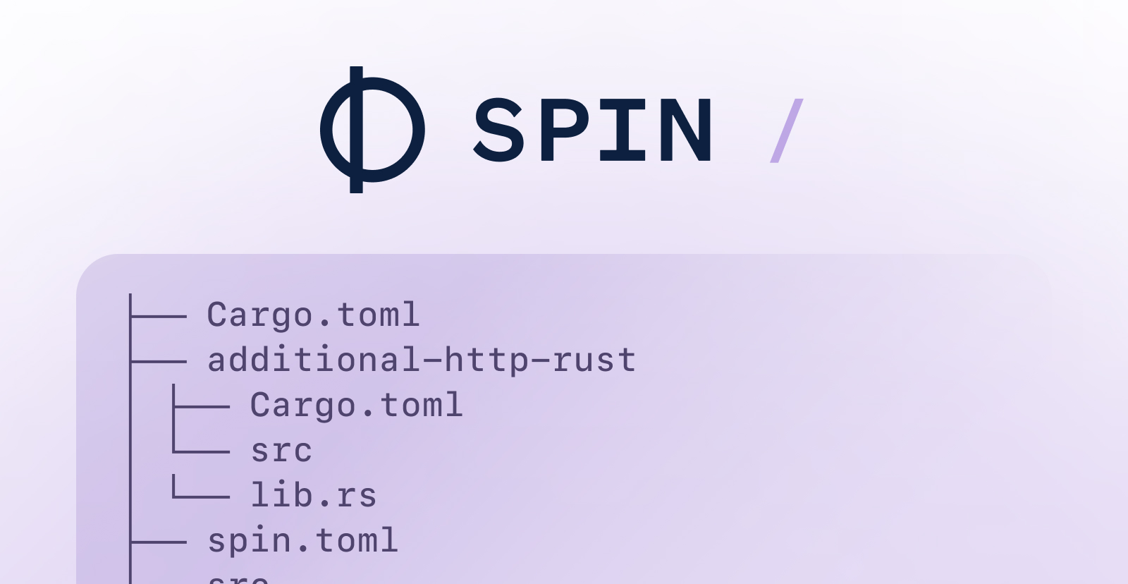 Spin Application Structure
